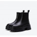 Leather thick-soled Chelsea boots women's winter new British style ankle boots