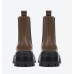 Leather thick-soled Chelsea boots women's winter new British style heightened short boots thick heel chimney boots