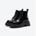 Retro patent leather British style Martin boots winter new thick-soled heightened sweet cool boots