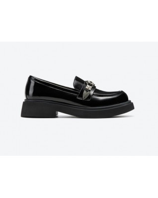 Spring new style leather thick bottom British style loafers