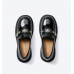 Spring new style leather thick bottom British style loafers