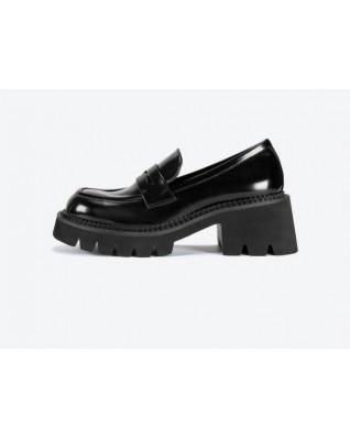 women's new genuine leather british style loafers
