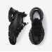 New retro leather black daddy shoes all-match thick-soled height-increasing sneakers