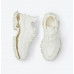 Retro leather white platform height increasing all-match sneakers